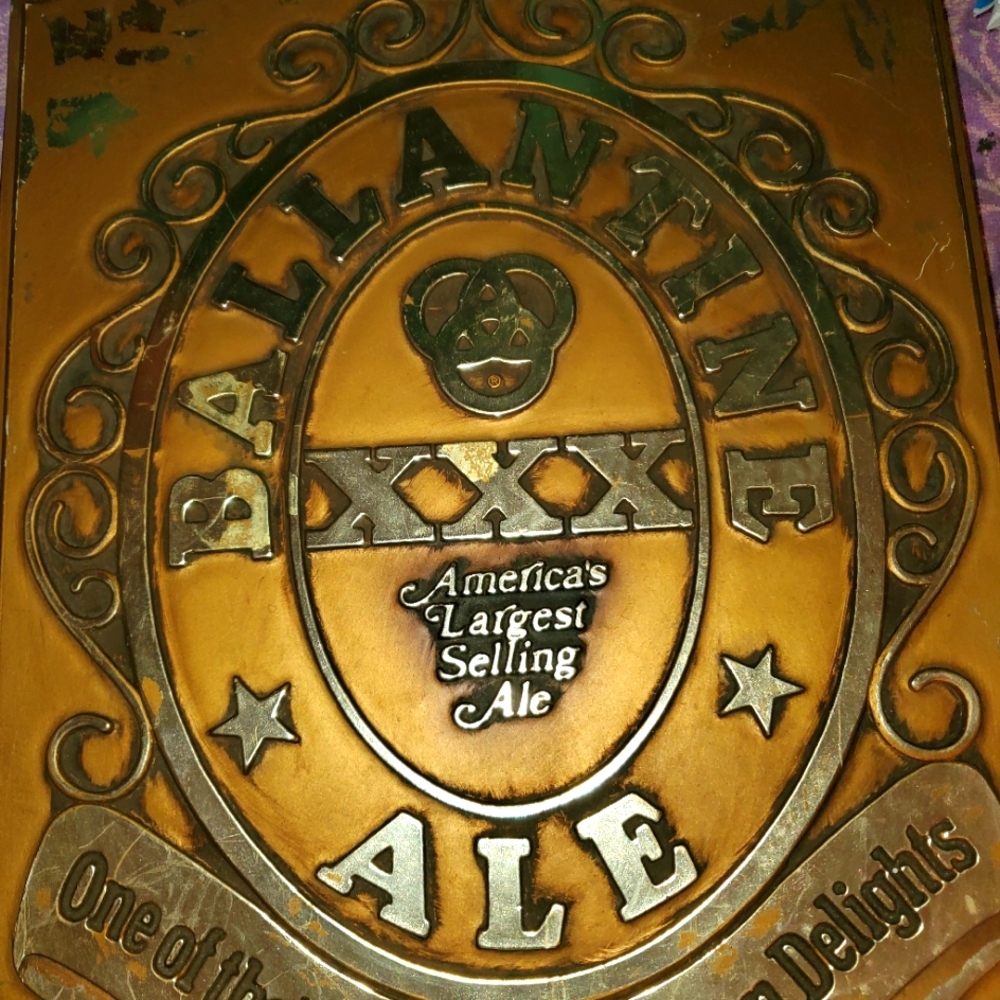 RARE Vintage Ballantine Ale Sign